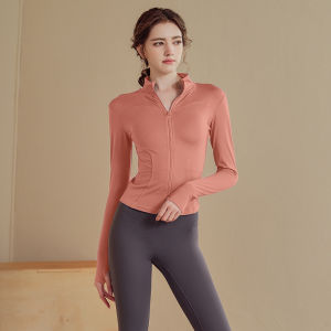 YANSE | Quick-Drying Zipper Collar Long Sleeve Workout Jacket