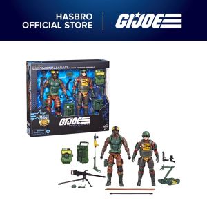 G.I. Joe Classified Series #126 Tiger Force Roadblock Tripwire & M.A.C.L.E.O.D. 2 Collectible 6 Inch Action Figures with 17 Accessories