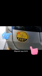 OLAKIDS Baby Car Stickers Baby On Board Suction Car Display Car Sticker DIY Baby In Car Sticker Accessories