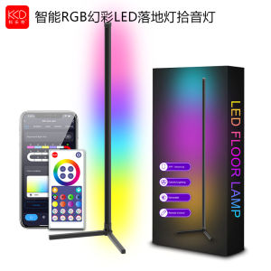 Smart Floor Lamp RGB Colorful Atmosphere Light for Living Room Bedroom Bluetooth Music Corner Wall Desktop Lamp Graffiti Style