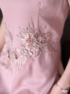 Váy Sườn Xám Thêu Lưới Cho Nữ Phong Cách Trung Quốc Retro Xuân Hè 2023 Thời Trang Mới Cho Nữ Váy Dài Vừa Phải Cho Quý Cô Của Bạn Váy Thêu Còn Hàng