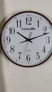 100% ORIGINAL CROCODILE Quiet Sweep Round Analogue Wall Clock CW9584 (CW9584JKS2) [Jam Dinding]