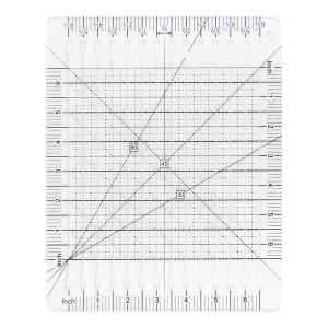 1Pcs Scale Slotted Quilting Ruler Acrylic Fabric Strip Cutting Sewing Patchwork Template Arts Crafts Supplies Tools