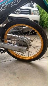 ชุดล้อ เวฟ100s เวฟ125R ล้อเวฟ ล้อ125R โลล้อ ดูมดัน 1.40x17 ราคาต่อ 1 คู่ อัดบูช หมอน 9 มาก