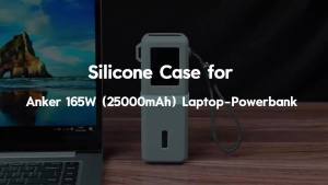 SIKAI 2.0 Version Silicone Case for Anker Zolo 165W (25000mAh) PowerBank Shockproof Cover with Cable Organizer Ring Lanyard Hole
