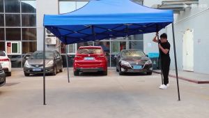 Loveme เต็นท์พับ แข็งแรง โครงสีดำ ผ้าใบ 800D ทนฝน กันแดด มี2ขนาด 2x2 3x3ม เต้นท์พับ