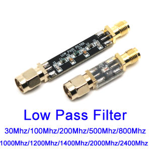 Low Pass Filter 30M 100M 200M 500M 800M 1000M 1200M 1400M 2000M 2.4Ghz LPF for RF Amplifier Signal Transmitter Receiver Radio