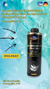 Sơn Phủ Gầm Ô Tô BLUECHEM Chống Gỉ Sét Giảm Ồn Hạn Chế Hư Hỏng Khi Va Chạm - Underbody Coating - 1 Lít
