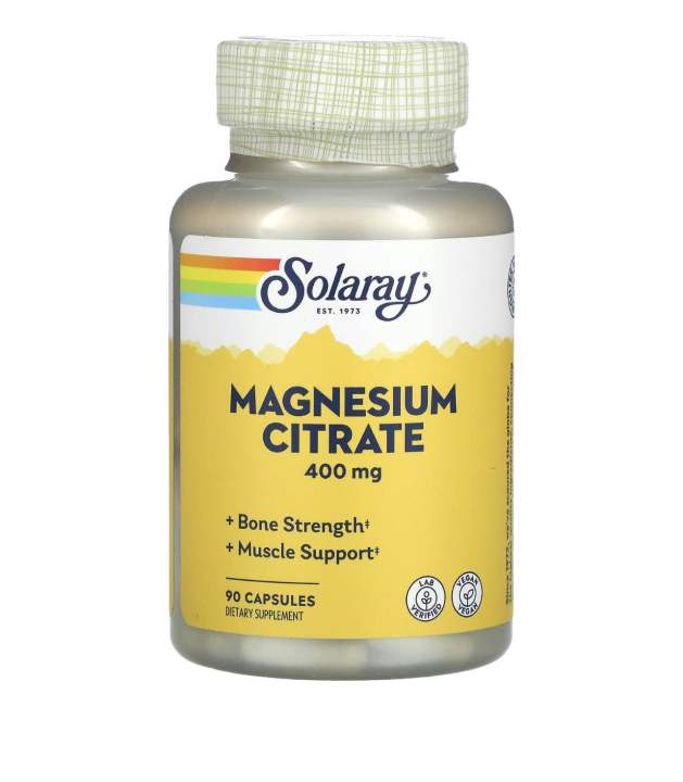 Solaray Magnesium Citrate 133mg 90 Capsules | Lazada PH