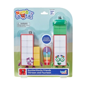 Learning Resources Numberblocks Friends Thirteen and Fourteen Figure by hand2mind- Age 3+ Numbers