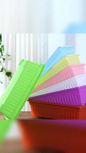 LZD  Chậu Trồng Rau Ban Công   Chậu Hình Chữ Nhật Dày   Hộp Trồng Rau Làm Vườn Chậu Hoa Nhựa Lớn