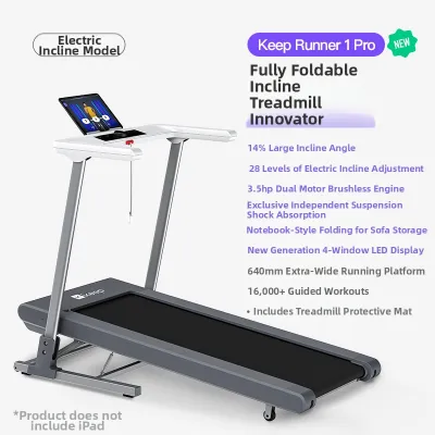Keep | Home Small Electric Treadmill with Incline and Shock Absorption
