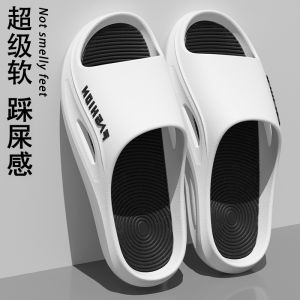Mens Summer Anti-Slip Odor-Resistant Wear-Resistant EVA Outdoor Sports Slippers Casual round Toe Flat Bottom Breathable Waterproof