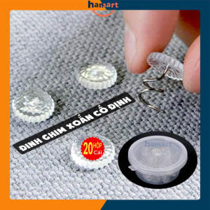 Hộp 25 Đinh Xoắn Ghim Cố Định Ga Giường Thảm Nệm Chống Trượt Sofa Tiện Lợi