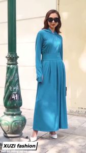 Sét áo chống nắng nữ 1 lớp áo khoác chống nắng nữ gồm áo đi nắng nữ và váy quây chống nắng nữ chât vải thông hơi kim cương cao cấp ngăn tia UV  thoáng mát thoải mái nhà XUZI.