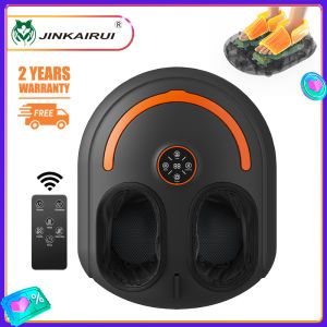 Jinkairui Multi-function Intelligent Foot Massager Machine with Air Compression and Heating 4 Modes Shiatsu Foot Massager with Wireless Remote Control Plantar Fasciitis Relief Massager Gifts for Family and Friends