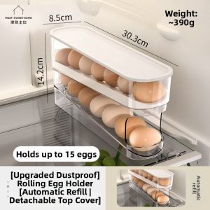 MODERN SWEETHOME | Automatic Rolling Fridge Egg Holder