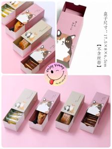 กล่องของขวัญคริสต์มาส กล่องใส่คุกกี้ สำหรับปีใหม่ หรือวันสำคัญอื่น ใส่ขนมเปี๊ยะ ทาร์ตสับปะรด คุกกี้ผลไม้ คุกกี้สับปะรด