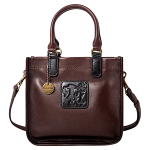 Casual Hahong Autumn Winter New Original Design Top Layer Cowhide Leather Shoulder Crossbody Bag Engraved Textural Bucket Bag