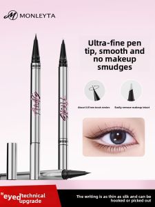 MONLEYTA | Black Liquid Eyeliner Pen Dual Head Super Fine Long-lasting Waterproof New Beginners Natural Eye Makeup Easy To Use