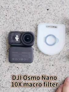 ฟิลเตอร์เลนส์มาโครสำหรับ DJI OSMO Nano เลนส์โฟกัส แบบ HD 10 เท่า สำหรับถ่ายภาพบุคคล หรือภาพระยะใกล้ 2-4 cm สามารถจับภาพระยะใกล้ได้อย่างชัดเจน