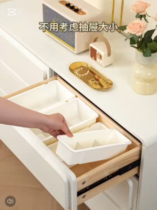 💟SOLUTION65💟 PP Expandable Drawer Organizer Trays Drawer Divider Organizers Box Cosmetics Organizer Trays Stationery Organizer Box Desk Drawer Organizer Trays Kitchen Drawer Organizers Trays Kitchen Utensils Sorting Trays Drawer Organizer Box