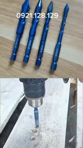 (Bán Lẻ). Mũi khoan đa năng cao cấp chuôi lục giác xanh xoắn cho máy khoan máy bắn vít khoan gạch đá granit tường...