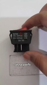 POWER 30A 4 KAKI TEMBAGA ON OFF + LAMPU TOMBOL MERAH