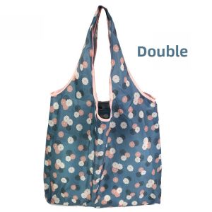 Large Capacity Folding Shopping Bag Lightweight Portable Waterproof Oxford Cloth Environmentally Friendly Womens Handbag