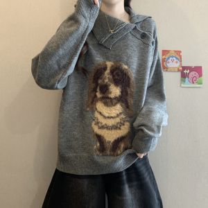 Trendy Elegant Knit Sweater