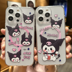 Magsafe Magnetic Cute Cartoon Kuromi Shockproof Phone Cases for iPhone 16ProMax 15ProMax 14ProMax 13ProMax 12ProMax Phone Cover for iPhone 16 15 Plus 14 12 11 13 Phone Case for iPhone 16Pro 15Pro 14Pro 13Pro 12Pro
