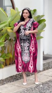 Daster Lowo Jumbo LD 120 Rayon Resleting Depan: Busui Friendly & Daster Viral