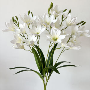 BAIFULING | Silk Touch Millennium Magnolia Artificial Hand Bouquet for Wedding Photography