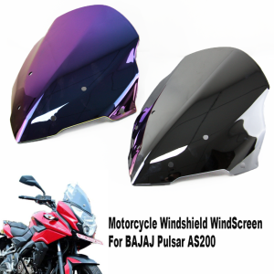 Motorcycle Windshield WindScreen For BAJAJ Pulsar AS200 Fairing AS 200 Motorcycle Wind Deflector Screen Accessories