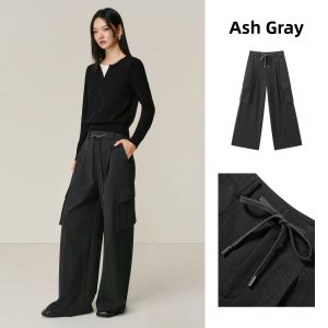 PEACEBIRD | Loose Wide Legged Casual Pants