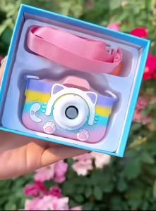 Máy Ảnh Mini Cho Trẻ Em 1080P HD Với Màn Hình 2 Inch Thiết Kế Hình Hổ Hoạt Hình Kèm Thẻ Nhớ SD Quà Sinh Nhật Cho Bé Gái & Bé Trai