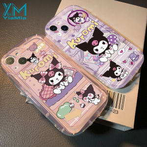 YiaMia Fashion Cute Cartoon Kuromi Phone Case For VIVO Y17 Y15 Y12 Y11 1901 1902 1904 1906 Y51 Y31 Y35 Y22S Y22 Y19 Y21 Y21A Y21T Y21S Y33S Y33T T1X Y50 Y30 Y30i 1935 1938 Y15S Y15A Y01 Y36 Y17S Y27 Soft TPU Soap Shell Precision Camera Hole Full Cover