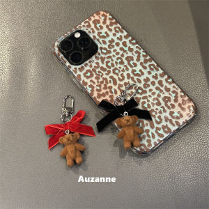 Cute Bear Bowtie Mobile Phone Car Keychain Airpods Earphone Case Hanging Ornament Auzanne Brand Other Material Digital Accessories
