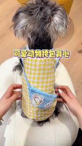 áo ba lỗ gân thêu túi bao tử dành cho chó mèo - T3 PETS SHOP