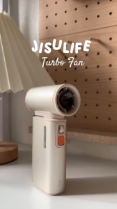 JISULIFE Handheld Fan Ultra1 3 in 1 Portable Turbo Jet Fan Rechargeable With Air Duster Function Mini Fan With 1-100 Speeds LED 9000mAh Superb Battery Life Power Bank with 1-6 Hours Working Time and 2.5 Hours Charging Time