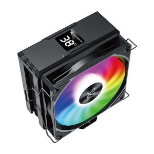 Power Train X-Gamerx Z-6000 ARGB CPU Cooler with Digital Temperature Display Radiator 6 Heat Pipes For LGA1700/1200 115X AM4 AM5