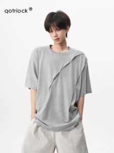 QOTRIOCK | Cotton Wrinkle Loose Fit T-Shirts