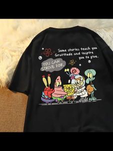 2024 Summer New Sponge Baby Print Short-sleeved T-shirt Women Top