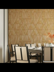 168 3D geometric pattern waterproof self-adhesive wallpaper wallpaper dormitory bedroom living room PVC furniture renovation sticker wallpaper sticker (10m x 45cm)