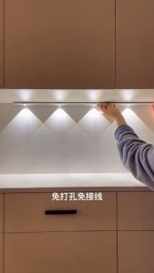 3 Color Dimmable Motion Sensor Cat Eye USB Rechargeable Light LED Desk Lamp Kitchen Cabinet Wardrobe Lamp