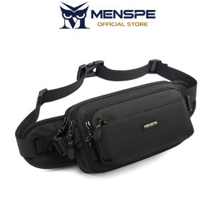 MENSPE Waist Bag Multi-layer Chest Bag Mens Crossbody Bag Zipper Sports Bag Waterproof  Street Shoulder Bag Travel Bag for Work or Business bag