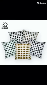 Socone Velvet Soft Elegant 17x17 Pillow Case Throw Cushion Cover Home Decor