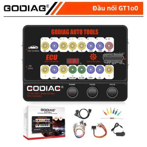 Hộp Kết Nối OBDII GODIAG GT100 Đầu Nối ECU 16 Chân Thiết Bị Phát Hiện Giao Thức Dụng Cụ Tự Động Chẩn Đoán Xe
