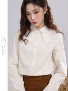 YOUXIANG | Áo Sơ Mi Nhiều Lớp Kiểu Đầm Búp Bê Pháp