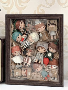 Blind Box Storage Display Stand Xiaoye DIY Photo Frame Hand-Made Pop Mart Doll Finishing Box Dustproof and Transparent Swing Cabinet